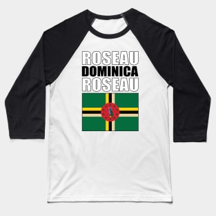 Flag of Dominica Baseball T-Shirt